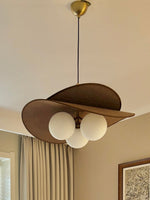 Bloom Petals Chandelier — Sculptural Fabric Pendant Light
