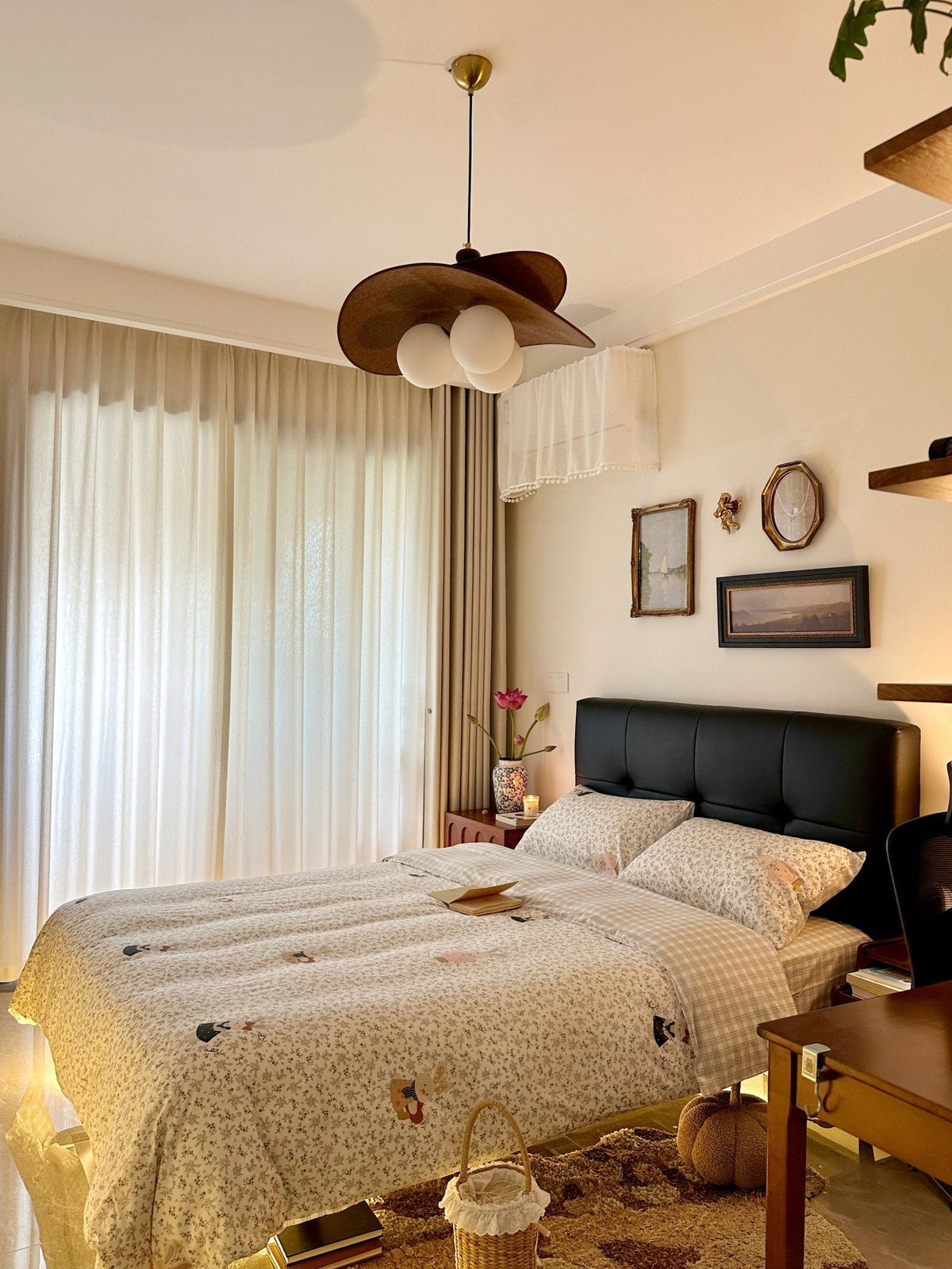Bloom Petals Chandelier — Sculptural Fabric Pendant Light