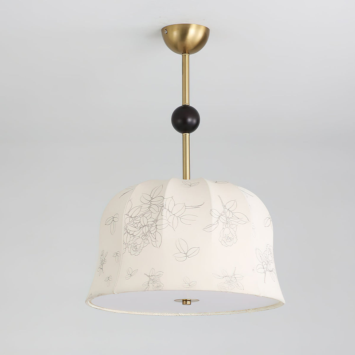 Blossom Curve Modern Fabric Pendant Light for Dining Room and Bedroom
