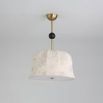 Blossom Curve Modern Fabric Pendant Light for Dining Room and Bedroom