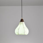 Blossom Lantern Pendant Light – Walnut Wood & Fabric Shade