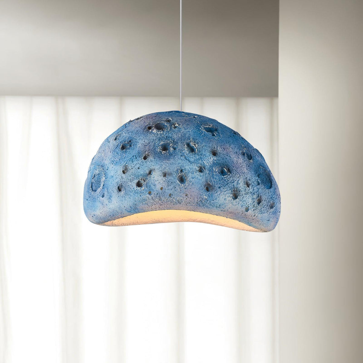 Lunara Blue Planet Pendant Light – Modern Designer Ceiling Lamp