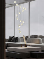 Crystal Ball Pendant Light – Chrome & Clear Glass Chandelier