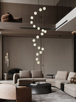 Crystal Ball Pendant Light – Chrome & Clear Glass Chandelier