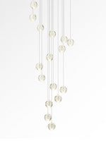 Crystal Ball Pendant Light – Chrome & Clear Glass Chandelier