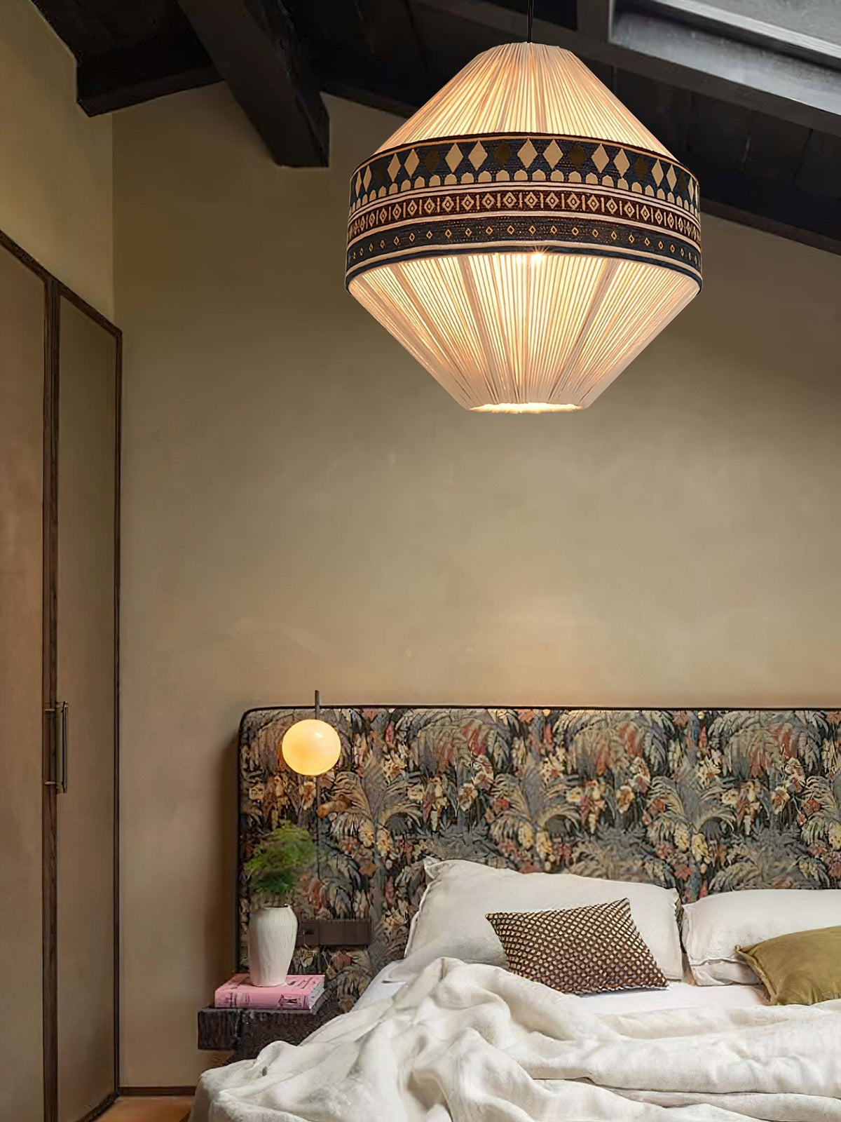 Artisan Woven Fringe Pendant Light for Boho Interiors