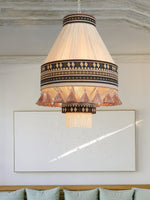 Artisan Woven Fringe Pendant Light for Boho Interiors