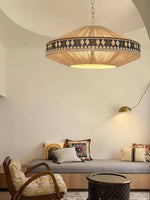 Artisan Woven Fringe Pendant Light for Boho Interiors