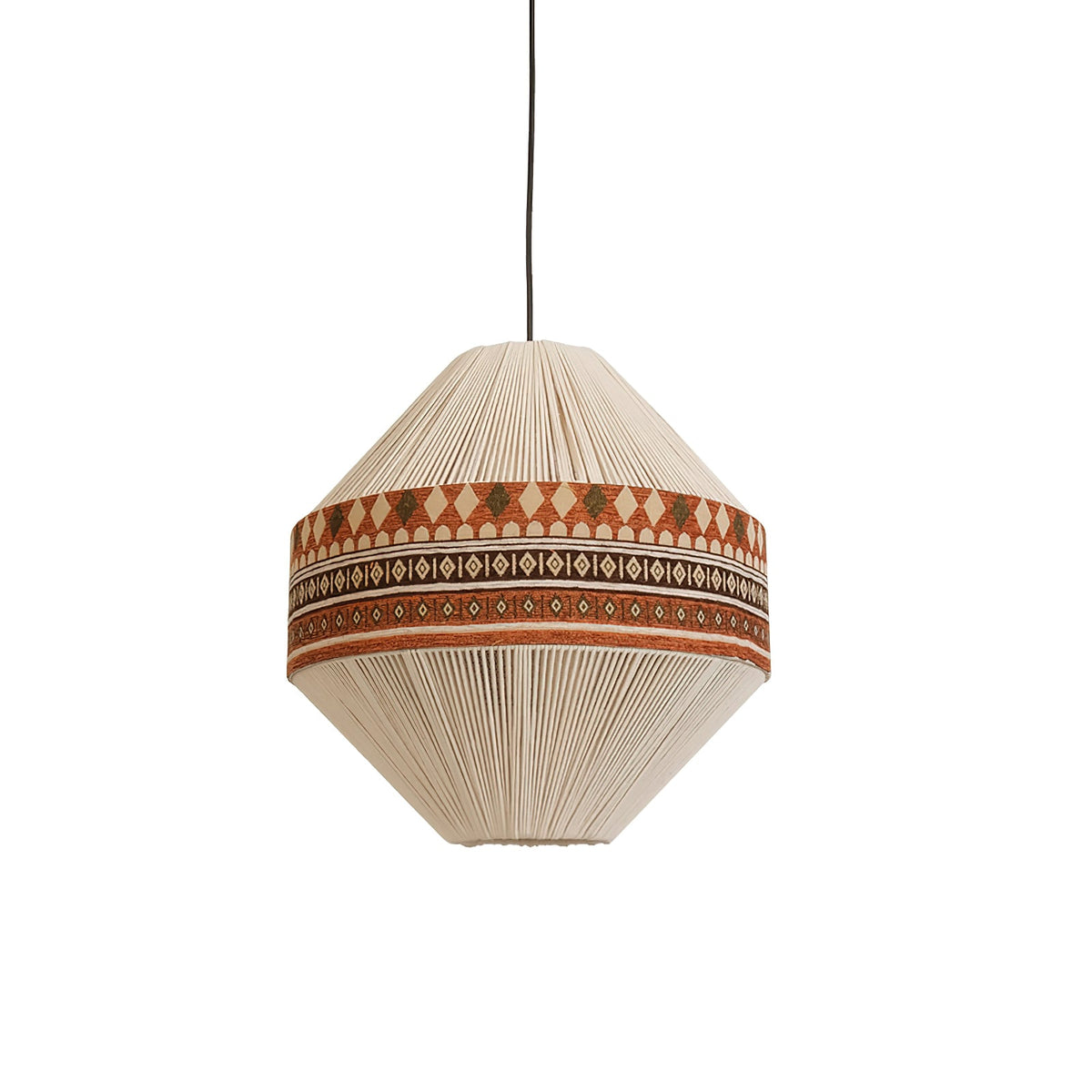 Artisan Woven Fringe Pendant Light for Boho Interiors