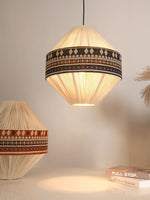 Artisan Woven Fringe Pendant Light for Boho Interiors