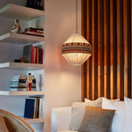 Artisan Woven Fringe Pendant Light for Boho Interiors