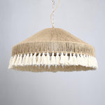 Tidecroft Tassel Pendant Light – Handwoven Hemp Rope Bohemian Chandelier