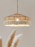 Tidecroft Tassel Pendant Light – Handwoven Hemp Rope Bohemian Chandelier