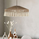 Tidecroft Tassel Pendant Light – Handwoven Hemp Rope Bohemian Chandelier