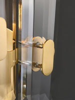 Bolton Crystal Wall Sconce in Brass for Bedroom and Living Room