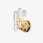 Bolton Crystal Wall Sconce in Brass for Bedroom and Living Room