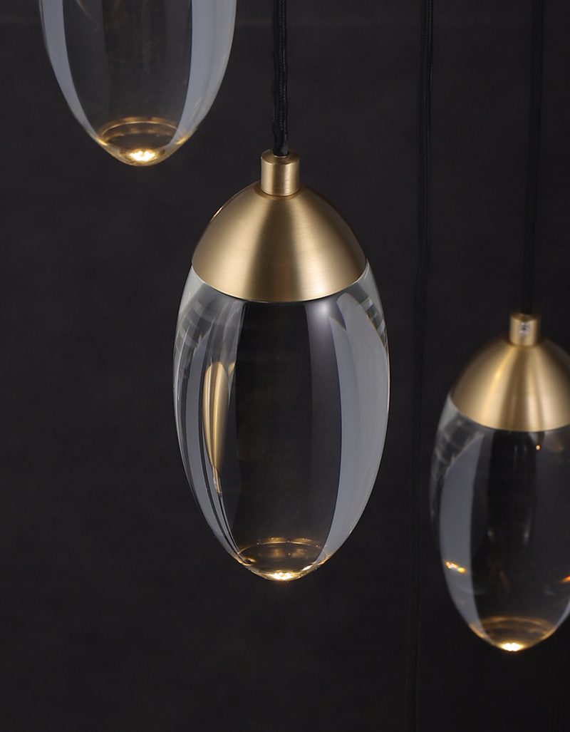 Brass crystal Pendant Lamp