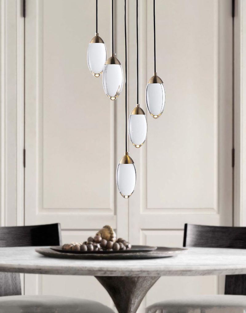 Brass crystal Pendant Lamp
