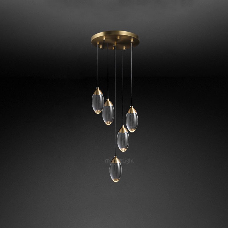 Brass crystal Pendant Lamp