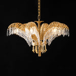 brass-palm-leaf-crystal-chandelier