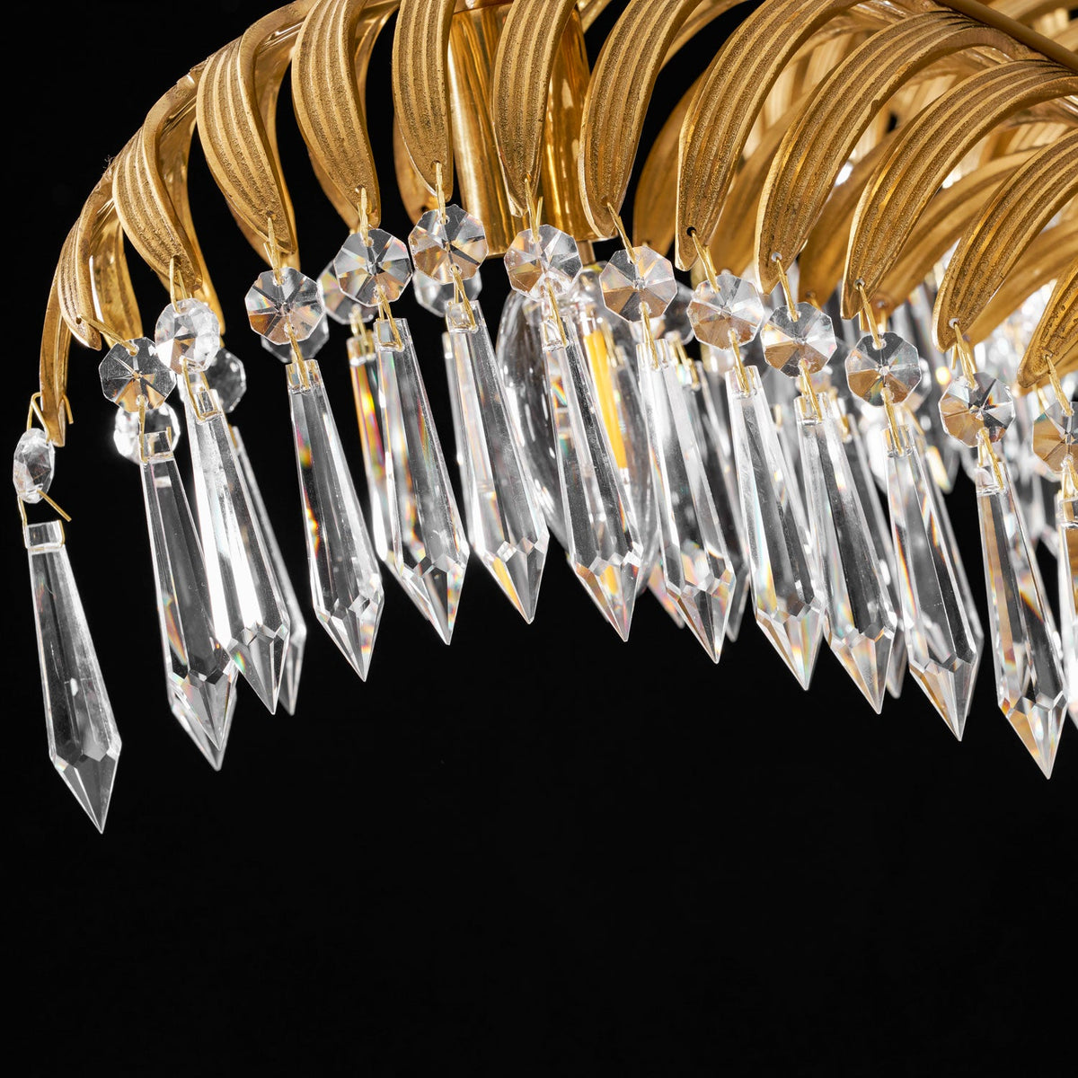 brass-palm-leaf-crystal-chandelier
