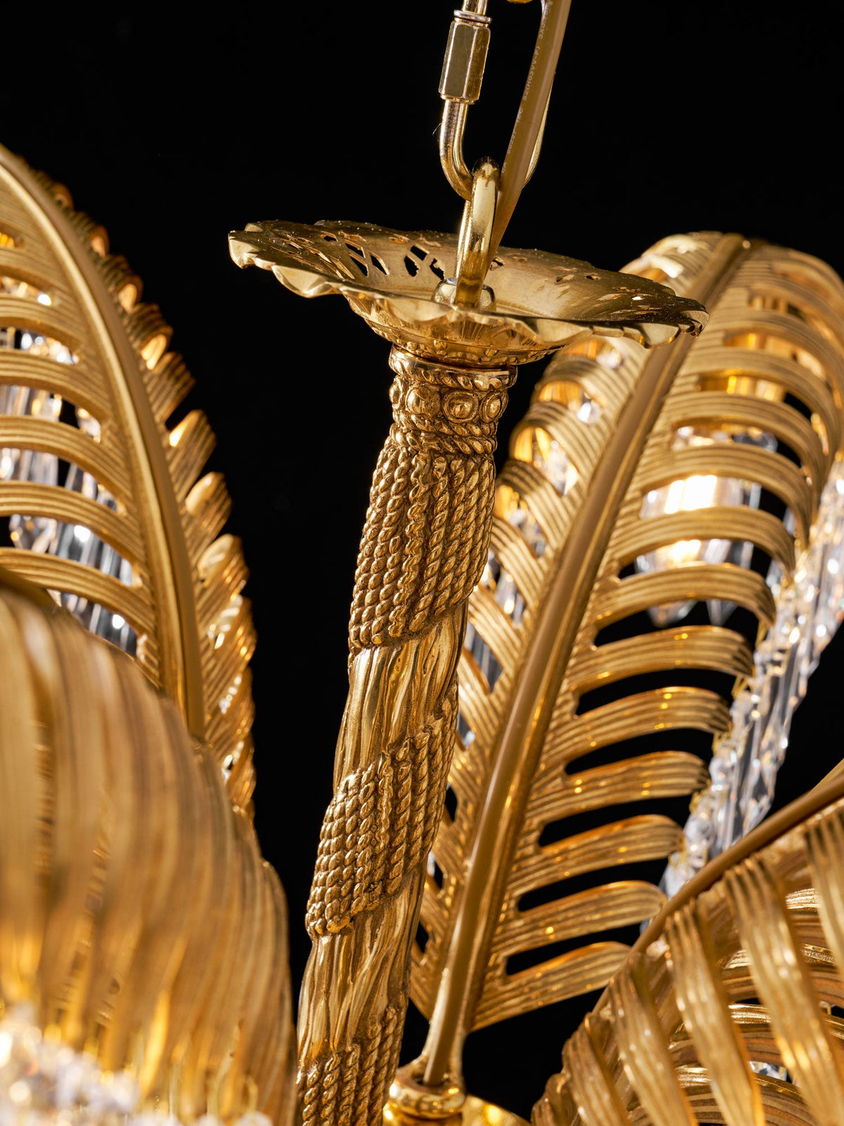 brass-palm-leaf-crystal-chandelier