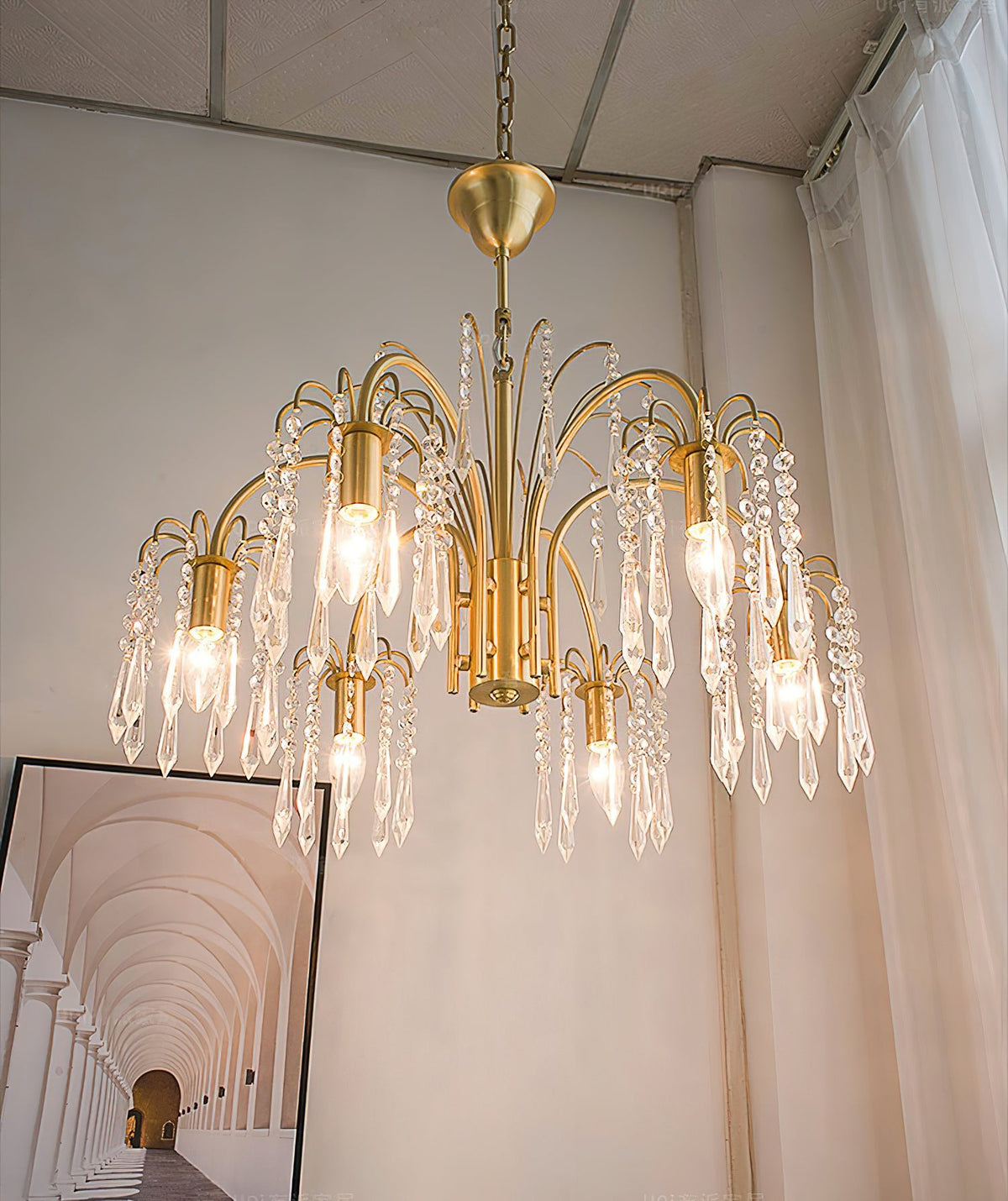 brass-candle-crystal-chandelier