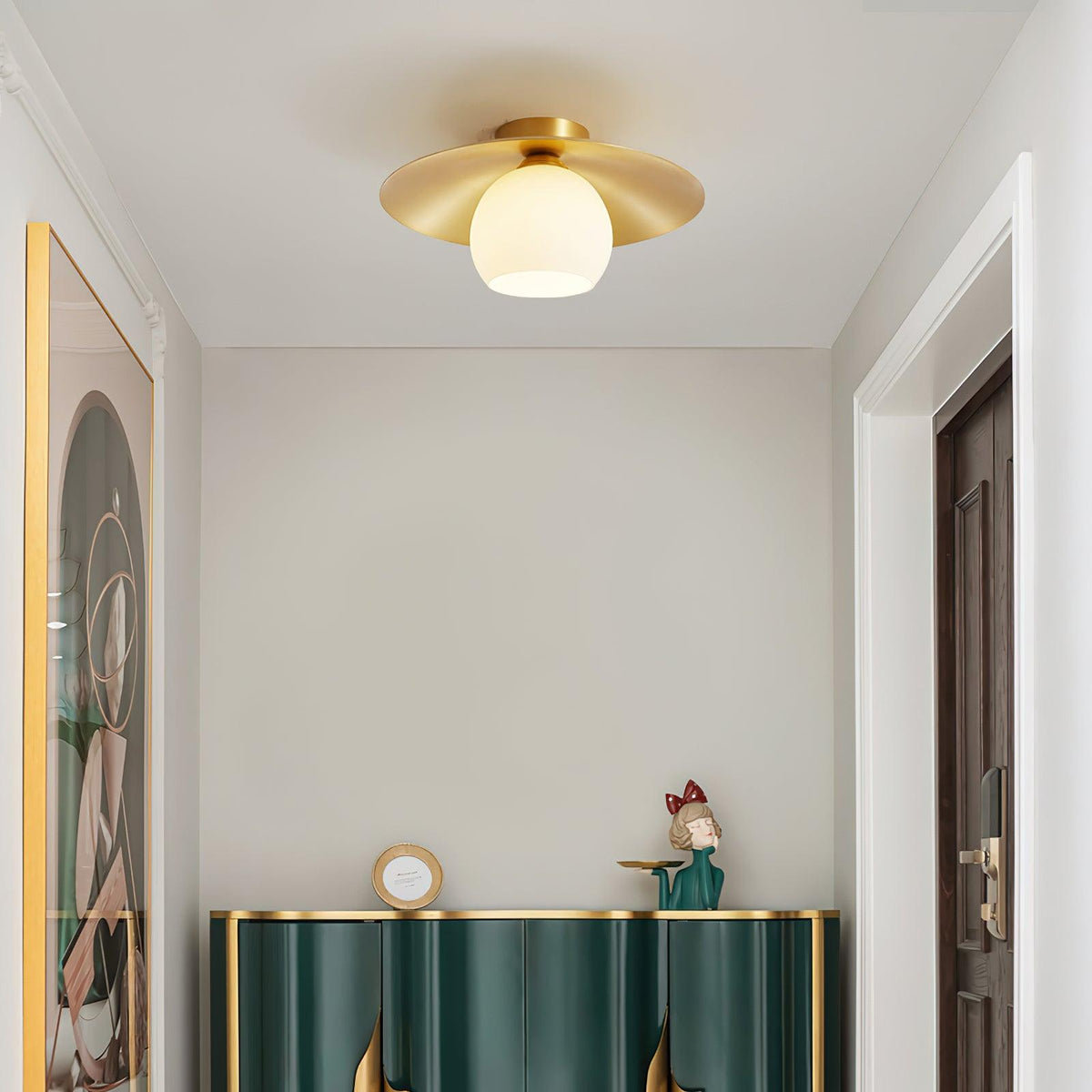 Brass Cap Ceiling Lamp