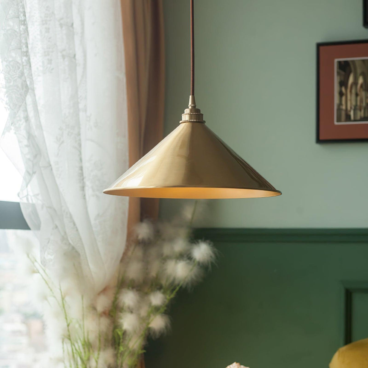 brass-cone-pendant-light