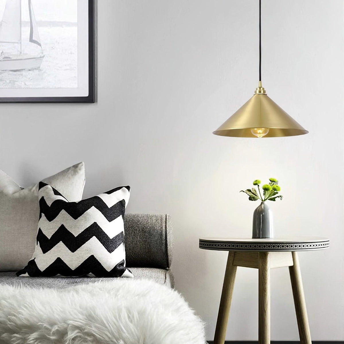 brass-cone-pendant-light