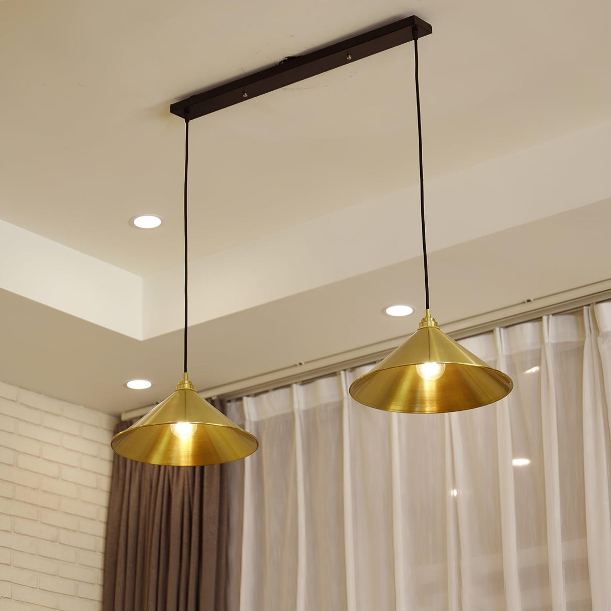 brass-cone-pendant-light