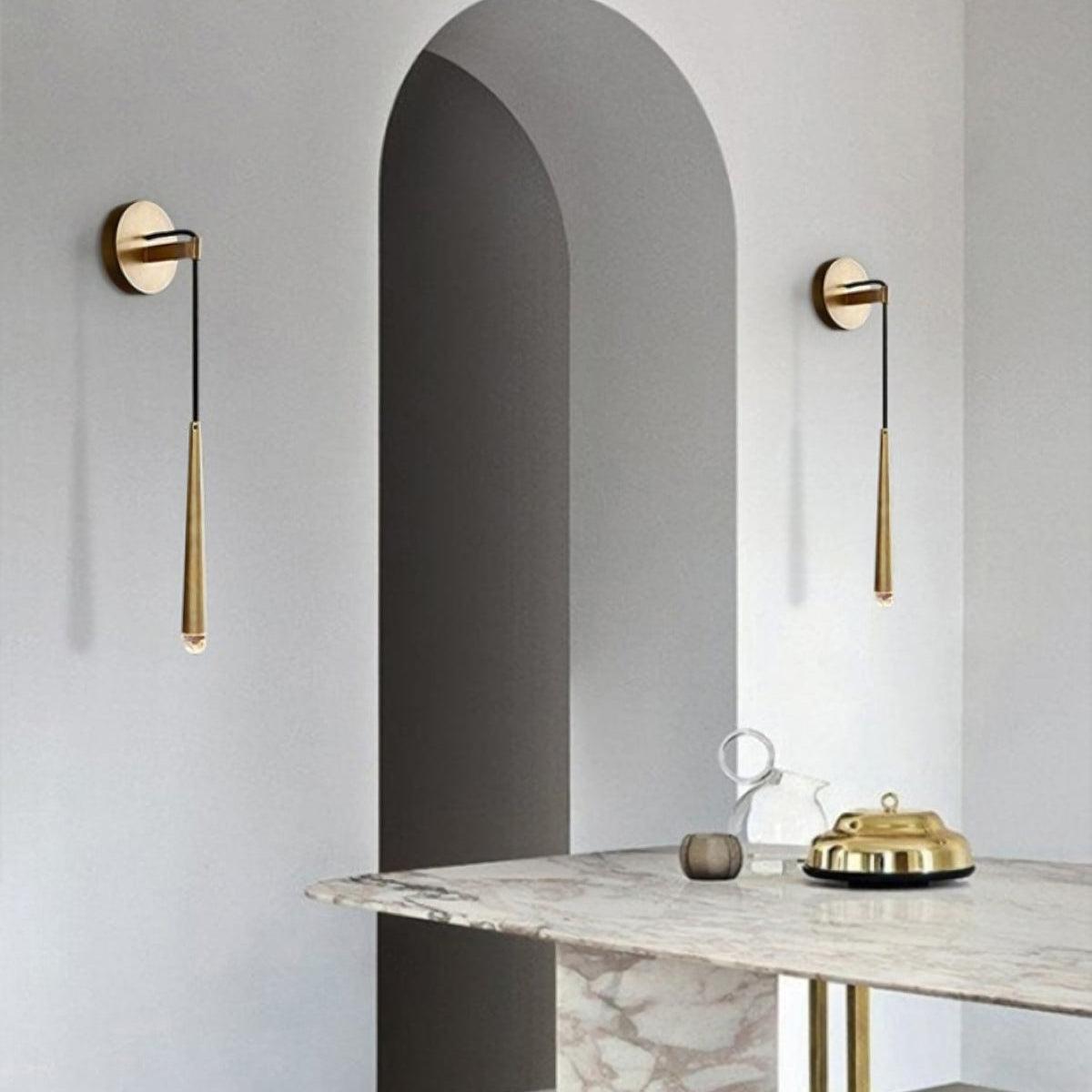brass-cone-wall-lamp