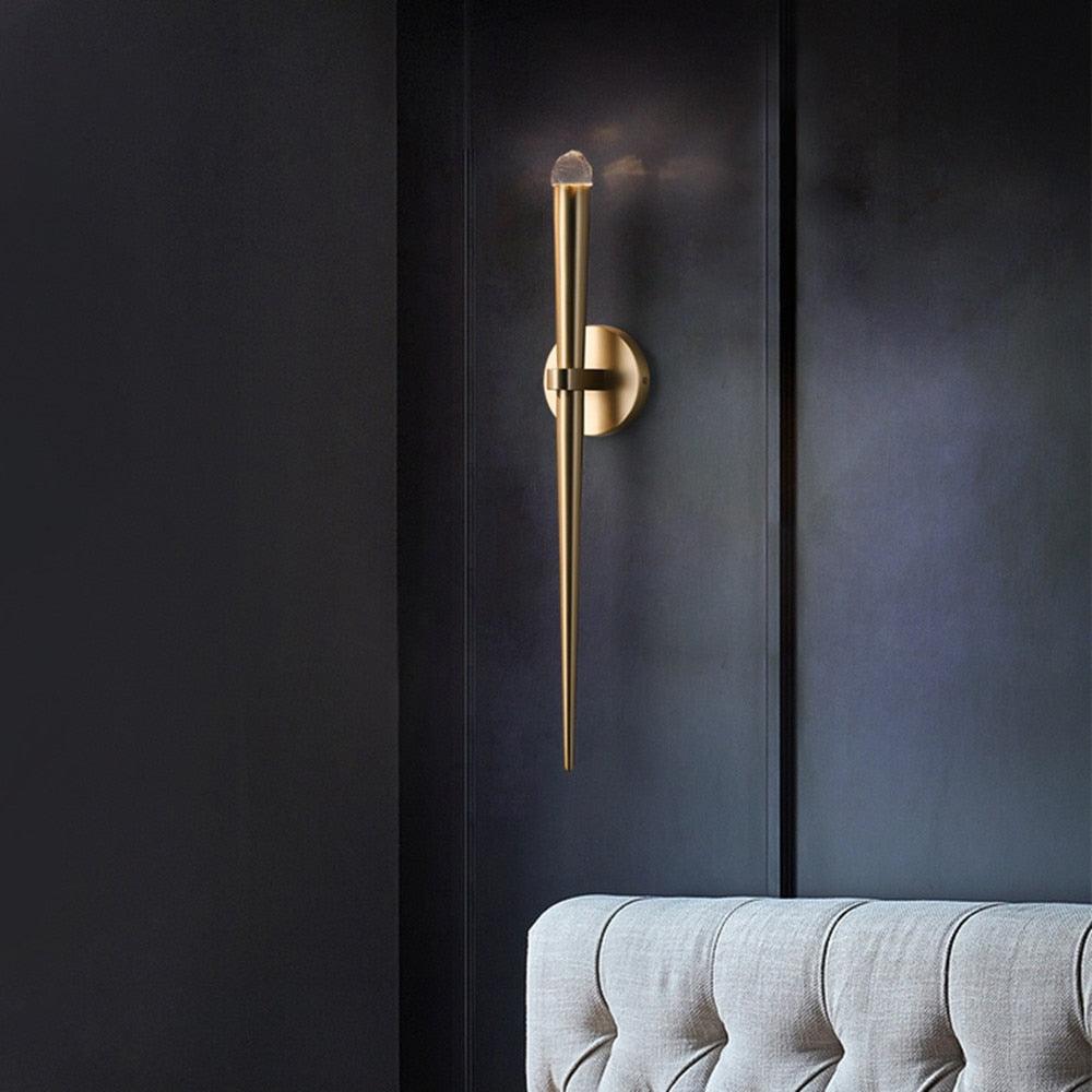 brass-cone-wall-lamp