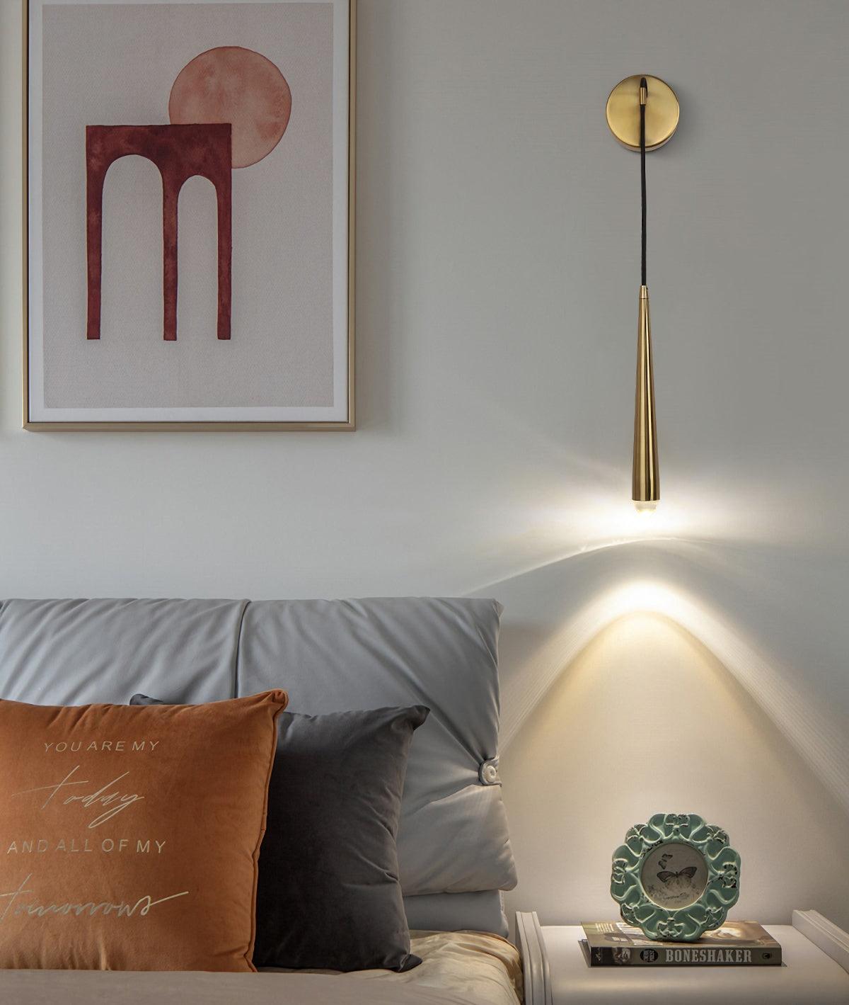 brass-cone-wall-lamp