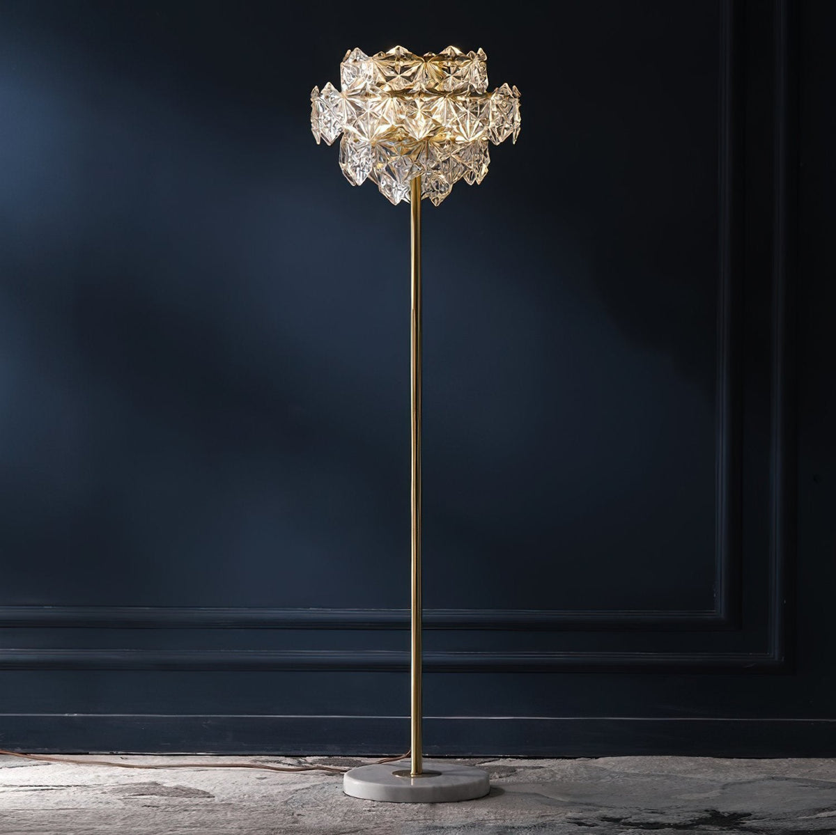 Snowflake Crystal Floor Lamp