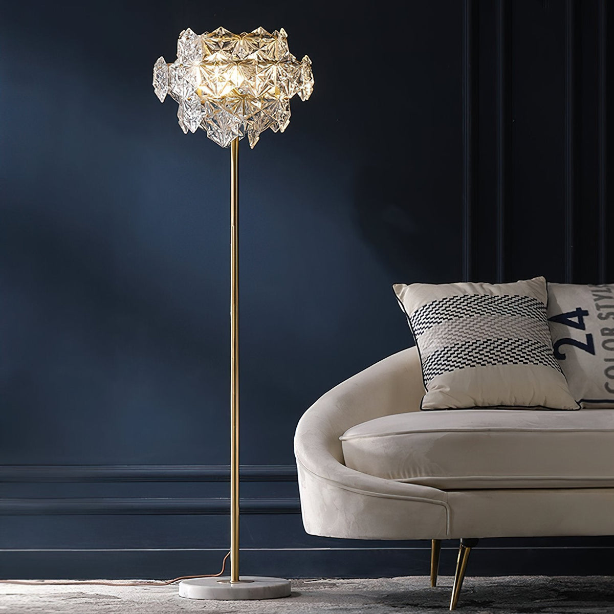Snowflake Crystal Floor Lamp