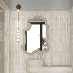 Brass Glass Tube Plug In Wall Lamp