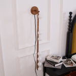 Brass Glass Tube Plug In Wall Lamp