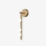 Brass Glass Tube Plug In Wall Lamp