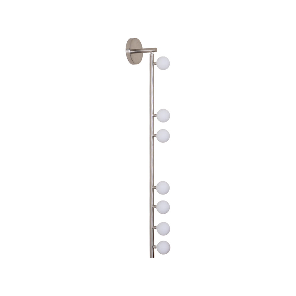 Brass Glass Tube Plug In Wall Lamp