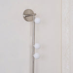 Brass Glass Tube Plug In Wall Lamp