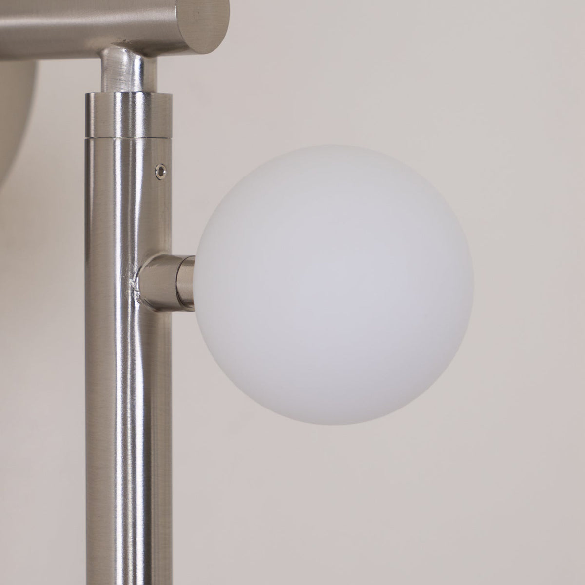 Brass Glass Tube Plug In Wall Lamp