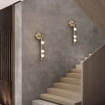 Brass Glass Tube Plug In Wall Lamp