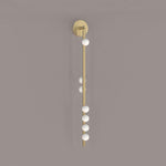 Brass Glass Tube Plug In Wall Lamp