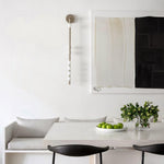 Brass Glass Tube Plug In Wall Lamp