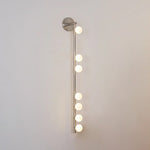 Brass Glass Tube Plug In Wall Lamp