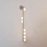 Brass Glass Tube Plug In Wall Lamp