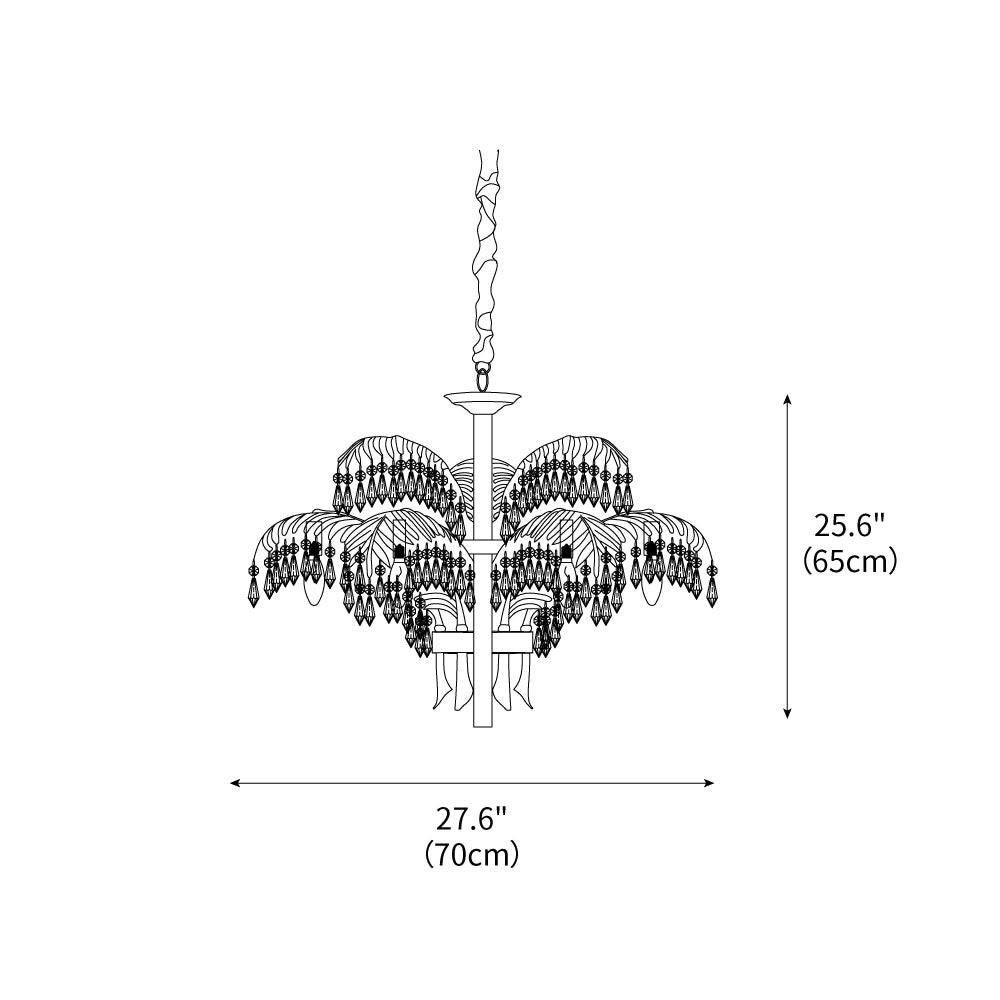 brass-palm-leaf-crystal-chandelier