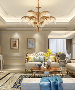 brass-palm-leaf-crystal-chandelier