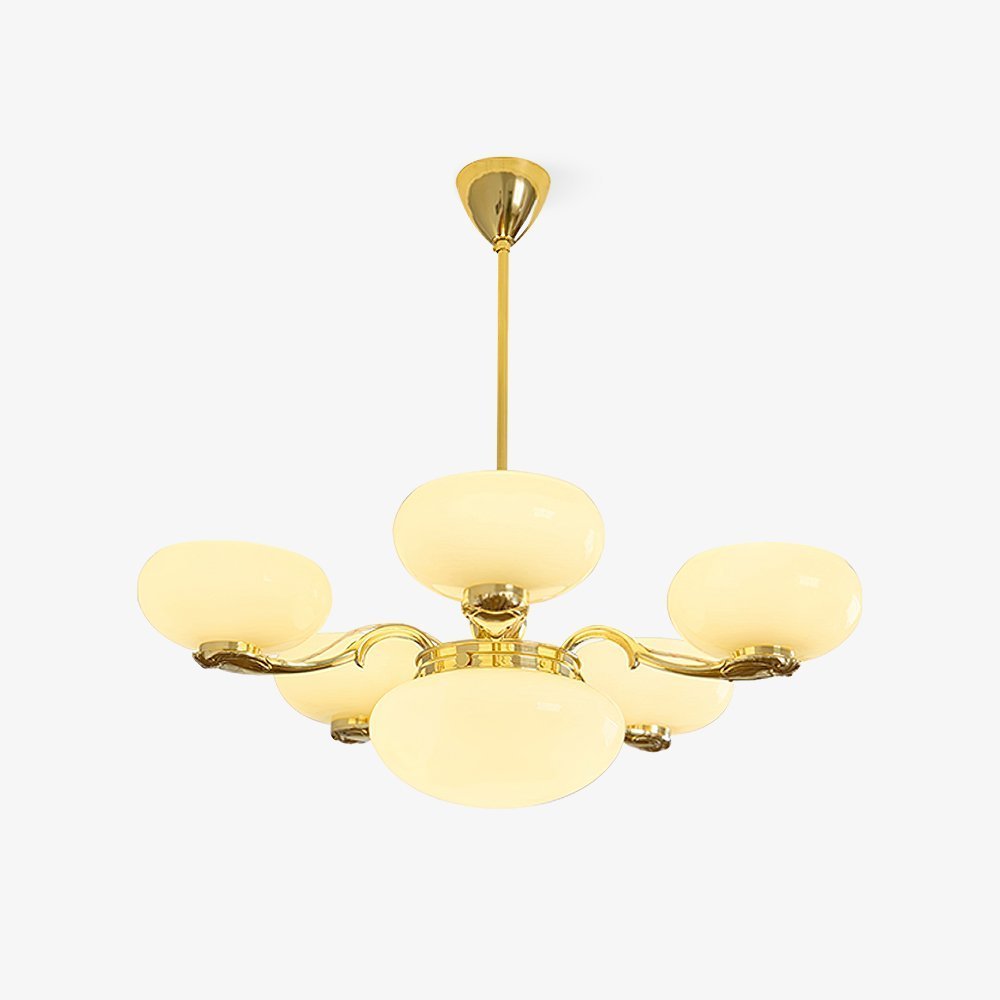 Brass Radiance Orb Chandelier